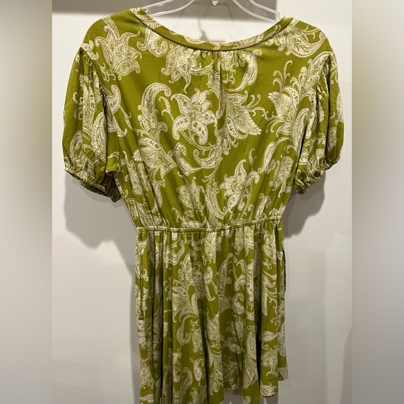 Daily Practice by Anthropologie Green Paisley Floral Cotton Blend Dress Size S - Picture 9 of 15